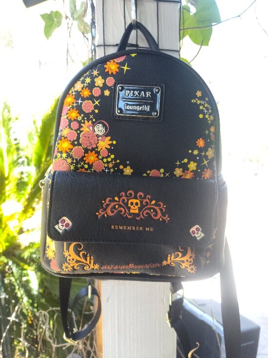 Pixar Loungefly Coco Remember Me Mini Backpack Disney Floral